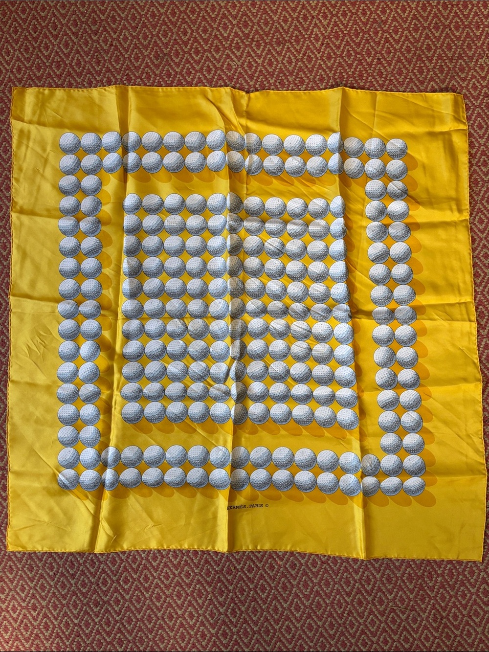Hermes silk twill scarf. 80’s